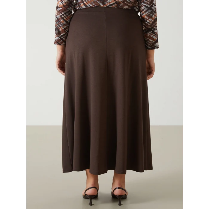 LCW Grace KAHVERENGİ Beli Lastikli Kadın Etek