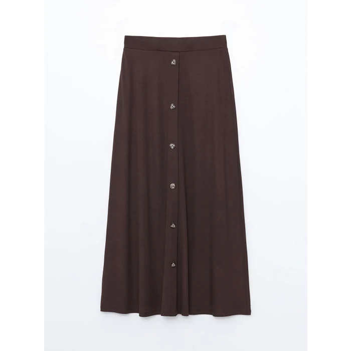 LCW Grace KAHVERENGİ Beli Lastikli Kadın Etek