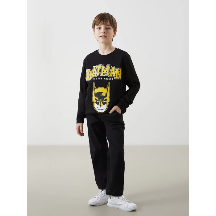 LCW Kids SİYAH Beli Lastikli Erkek Çocuk Jogger Jean Pantolon