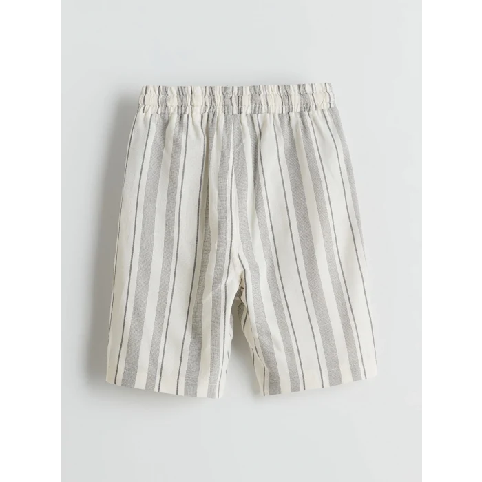 LCW Kids ANTRASİT Bisiklet Yaka Baskılı Erkek Çocuk Tişört ve Şort 2li