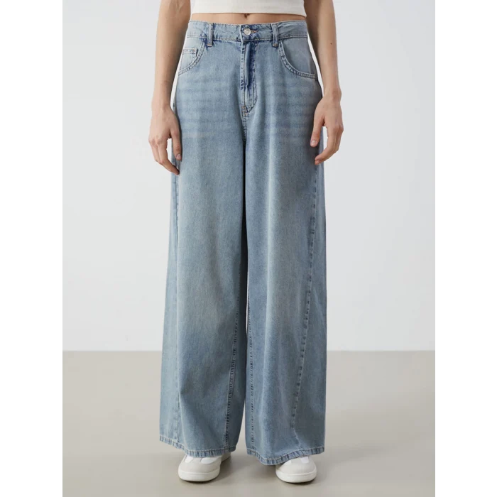 XSIDE MAVİ Wideleg Kadın Jean Pantolon