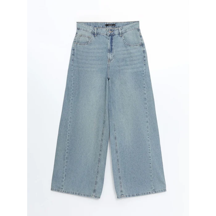 XSIDE MAVİ Wideleg Kadın Jean Pantolon