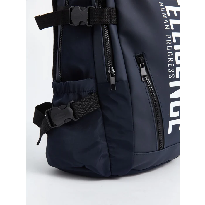 LCW ACCESSORIES LACİVERT Yazı Baskılı Erkek Çocuk Sırt Çantası