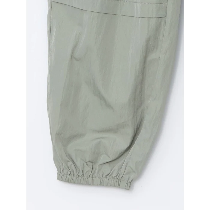 LCW Kids HAKİ Beli Lastikli Basic Kız Çocuk Jogger Pantolon