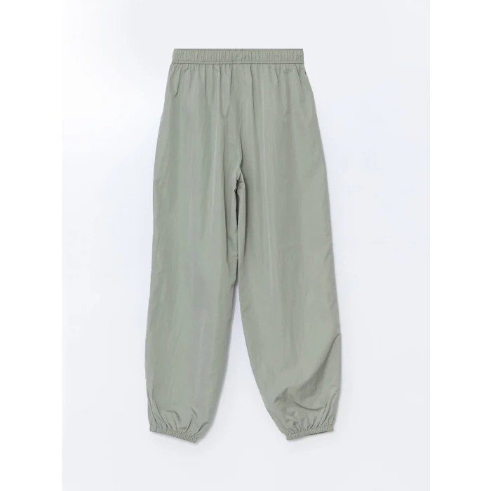 LCW Kids HAKİ Beli Lastikli Basic Kız Çocuk Jogger Pantolon