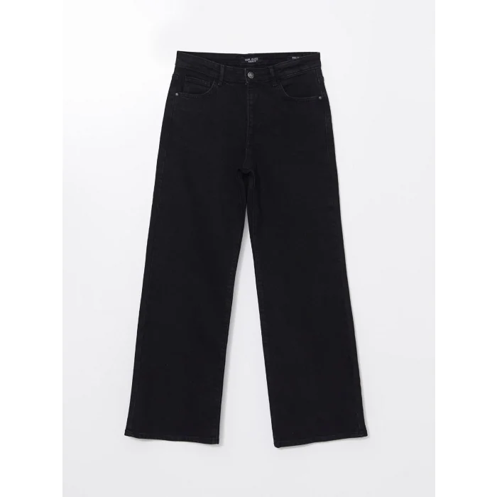 LCW Jeans SİYAH Wideleg Kadın Jean Pantolon