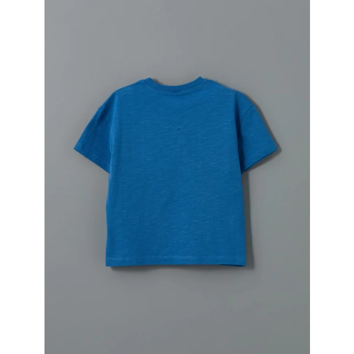 LCW Kids MAVİ Baskılı Erkek Çocuk Tişört ve Pantolon 2li