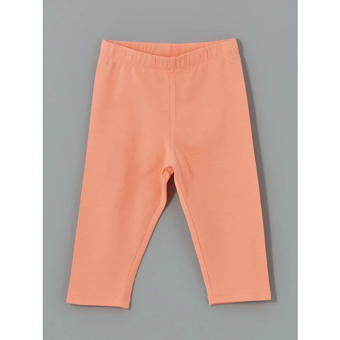 LCW Kids MERCAN Beli Lastikli Çiçekli Kız Çocuk Tayt 2li