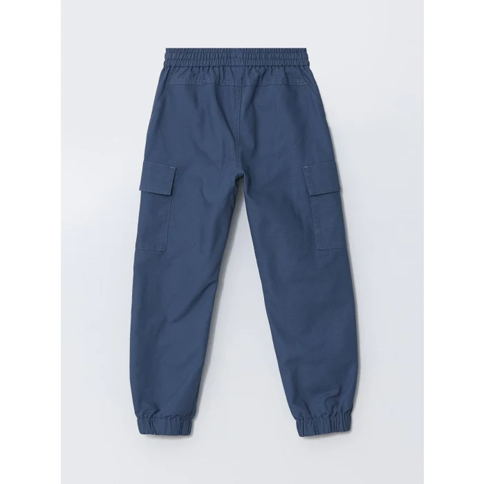 LCW Kids İNDİGO Beli Lastikli Erkek Çocuk Kargo Jogger Pantolon