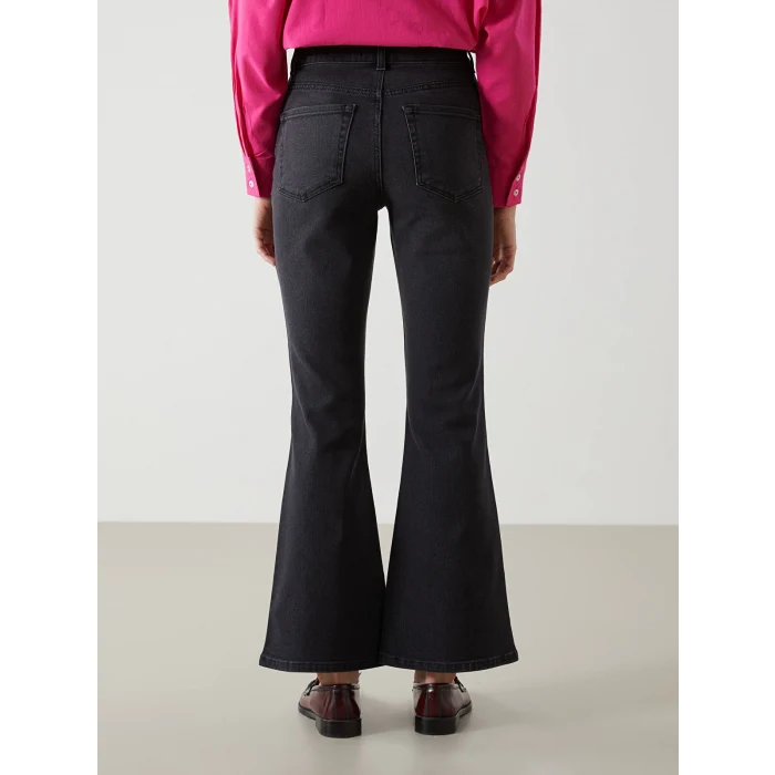 LCW Jeans GRİ Mars Flare Kadın Jean Pantolon