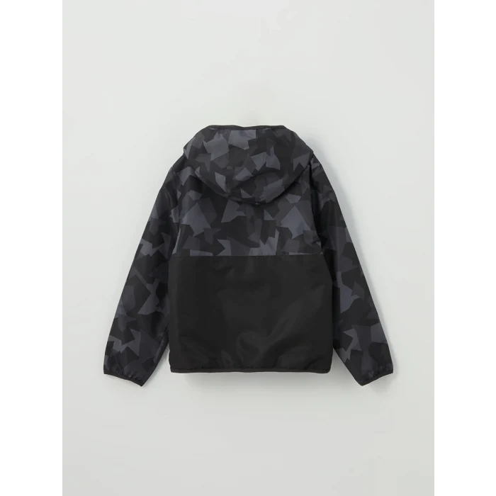 LCW Kids SİYAH Kapüşonlu Erkek Çocuk Mont