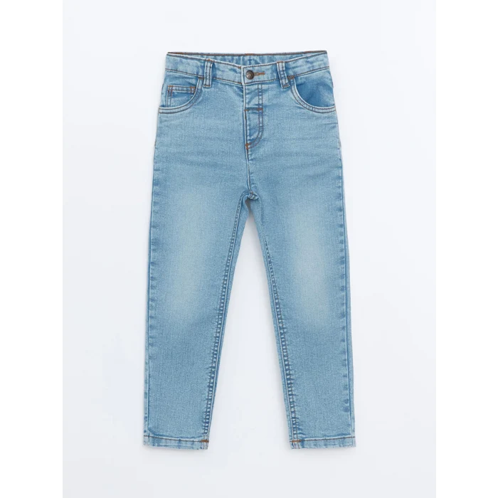 LCW Kids İNDİGO Beli Lastikli Basic Erkek Çocuk Jean Pantolon