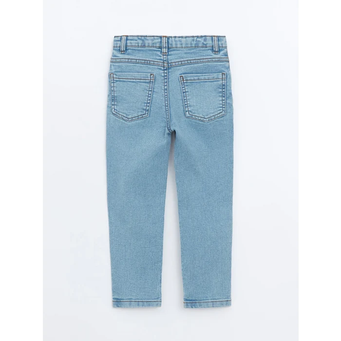 LCW Kids İNDİGO Beli Lastikli Basic Erkek Çocuk Jean Pantolon