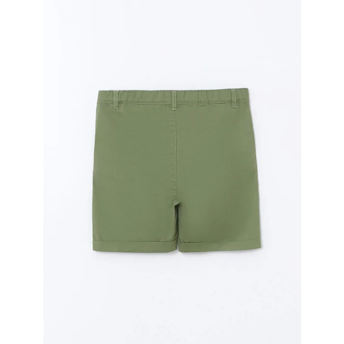 LCW Kids BEJ Baskılı Pamuklu Erkek Çocuk Gömlek ve Şort 2li