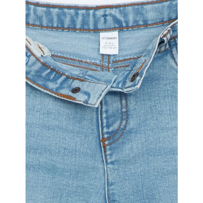LCW Kids İNDİGO Beli Lastikli Basic Erkek Çocuk Jean Pantolon