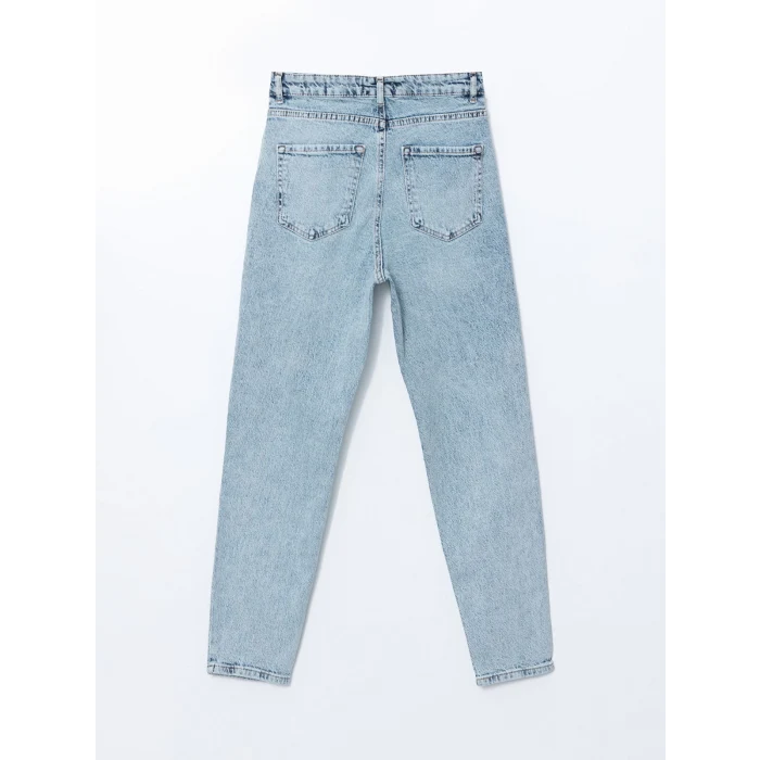 LCW Jeans İNDİGO Mom Fit Kadın Jean Pantolon