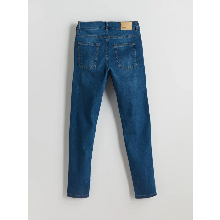 LCW Kids İNDİGO Beli Ayarlanabilir Lastikli Erkek Çocuk Jean Pantolon