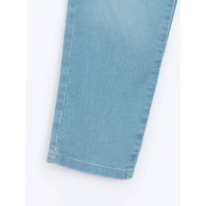 LCW Kids İNDİGO Beli Ayarlanabilir Lastikli Erkek Çocuk Jean Pantolon