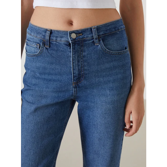 LCW Jeans İNDİGO Mars Flare Kadın Jean Pantolon