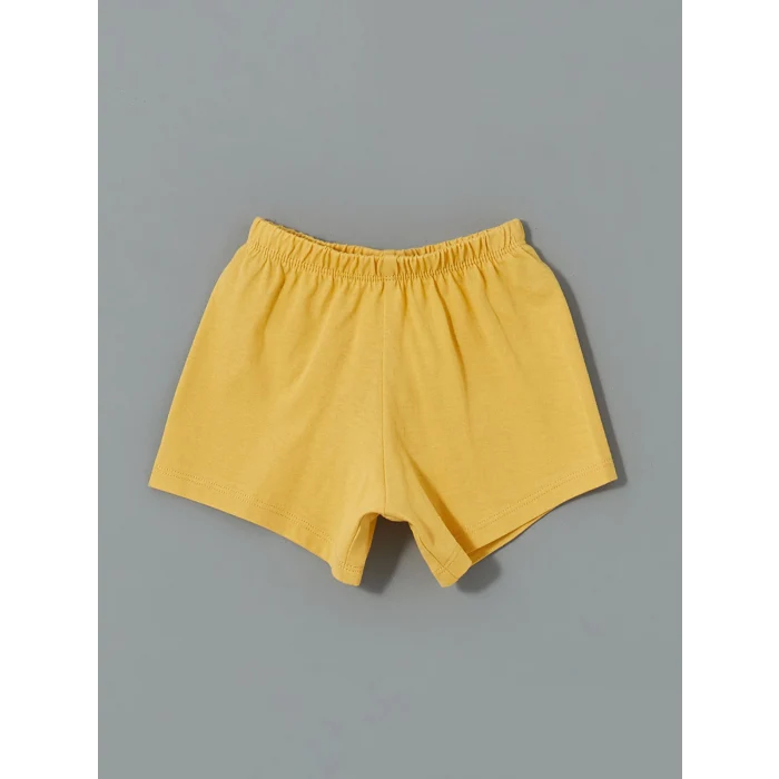 LCW baby BEJ Winnie the Pooh Baskılı Erkek Bebek Şortlu Pijama Takımı