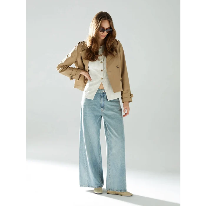 XSIDE MAVİ Wideleg Kadın Jean Pantolon