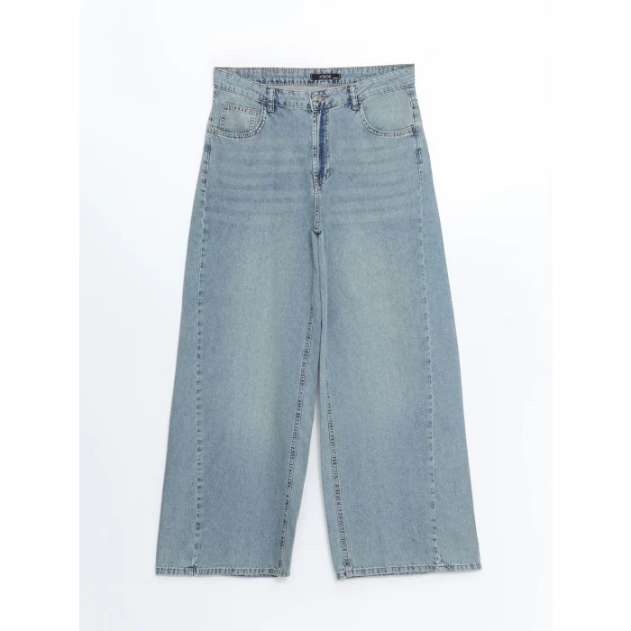 XSIDE MAVİ Wideleg Kadın Jean Pantolon