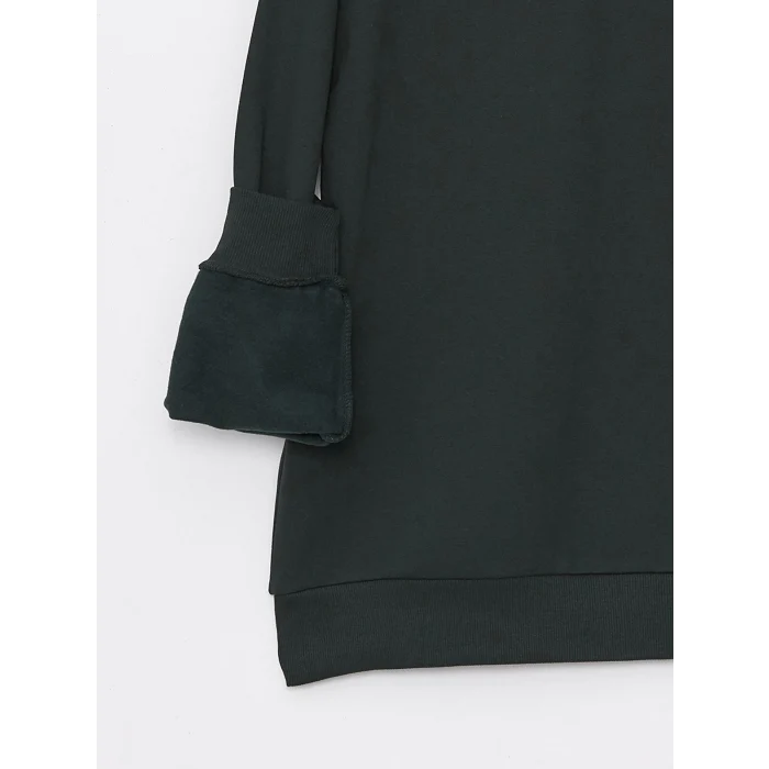 LCW Casual YEŞİL Uzun Kollu Erkek Kalın Hoodie