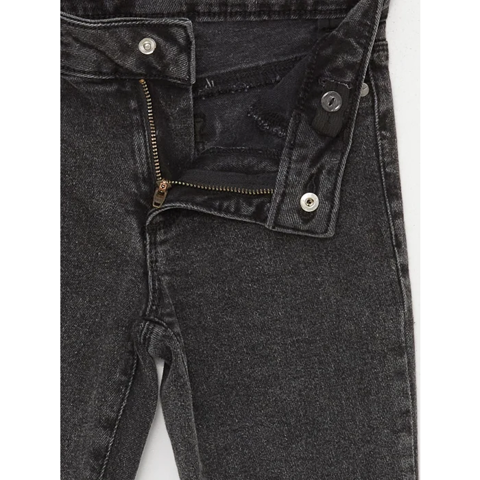 LCW Kids SİYAH Skinny Fit Kız Çocuk Jean Pantolon