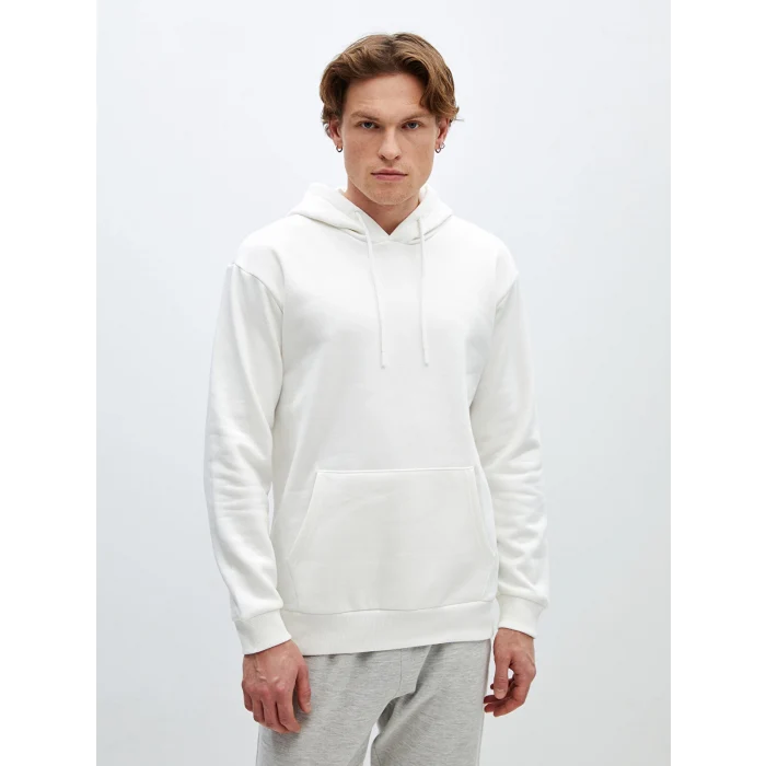 LCW Casual EKRU Uzun Kollu Erkek Kalın Hoodie