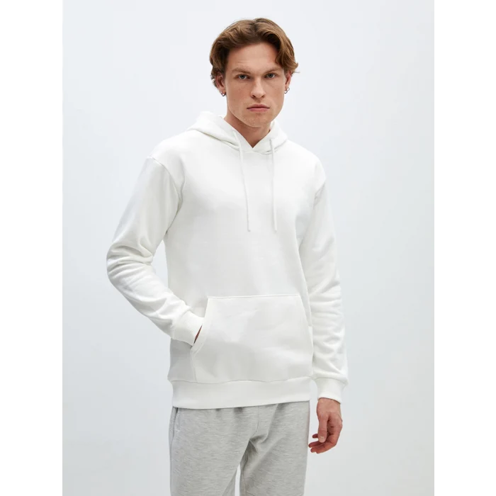 LCW Casual EKRU Uzun Kollu Erkek Kalın Hoodie