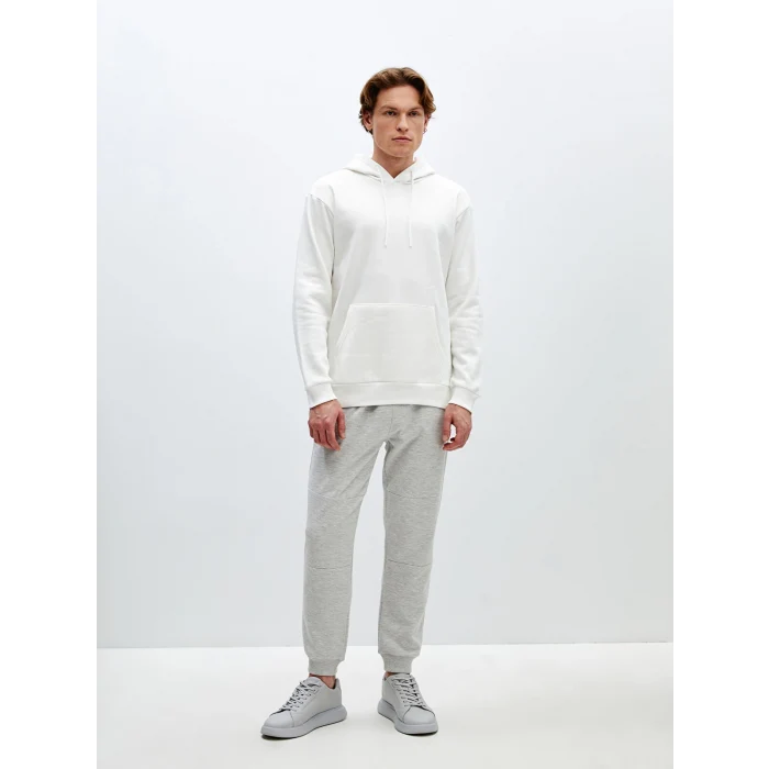 LCW Casual EKRU Uzun Kollu Erkek Kalın Hoodie