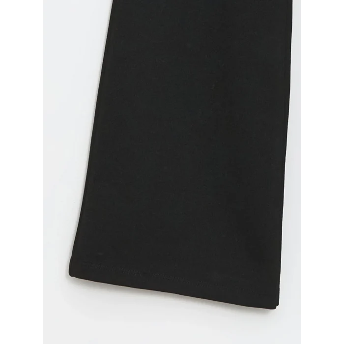 LCW Kids SİYAH Beli Lastikli Kız Çocuk Kargo Eşofman Altı