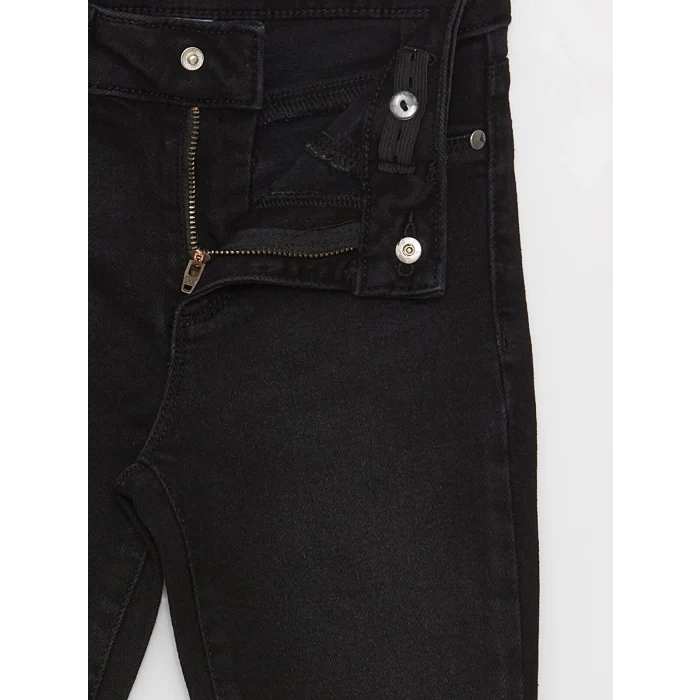 LCW Kids SİYAH Skinny Fit Kız Çocuk Jean Pantolon
