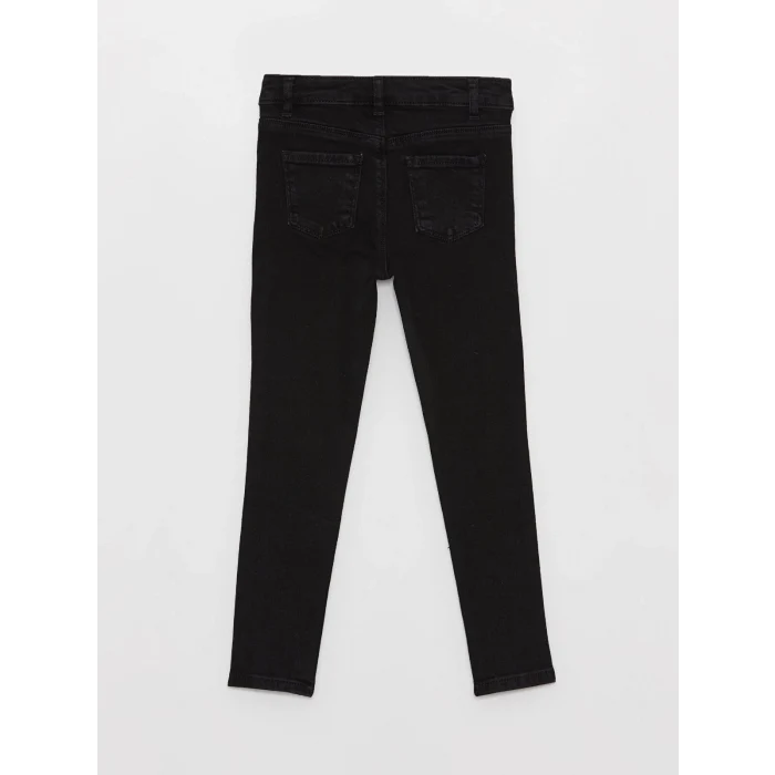 LCW Kids SİYAH Skinny Fit Kız Çocuk Jean Pantolon
