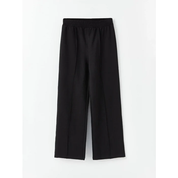 LCW Kids EKRU Bisiklet Yaka Baskılı Uzun Kollu Kız Çocuk Sweatshirt ve Eşofman Altı