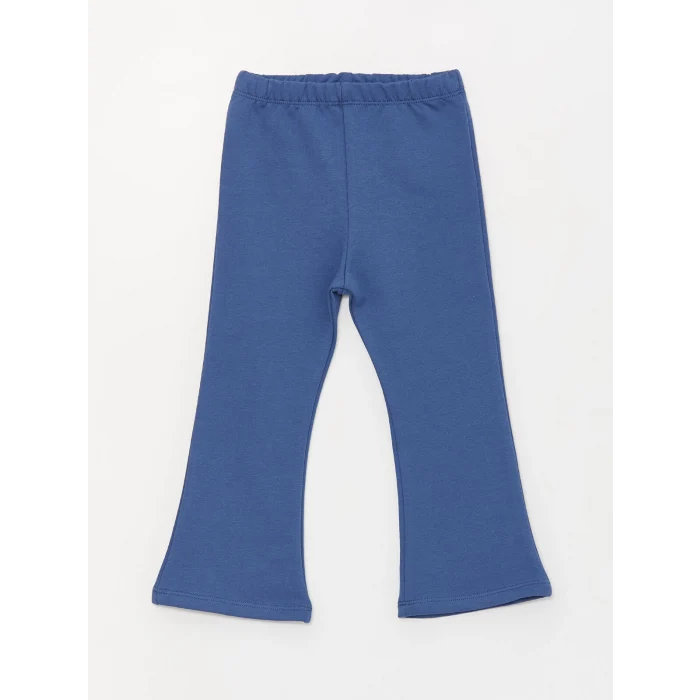 LCW baby BEJ Bebe Yaka Kız Bebek Sweatshirt ve Tayt 2li Takım