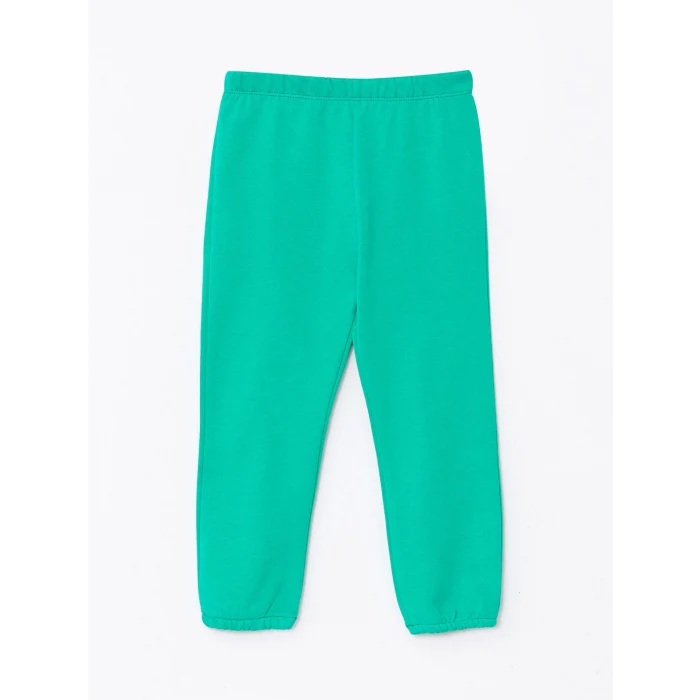 LCW baby YEŞİL Kapüşonlu Uzun Kollu Basic Kız Bebek Sweatshirt ve Pantolon 2li Takım