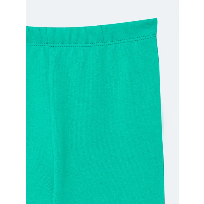 LCW baby YEŞİL Kapüşonlu Uzun Kollu Basic Kız Bebek Sweatshirt ve Pantolon 2li Takım