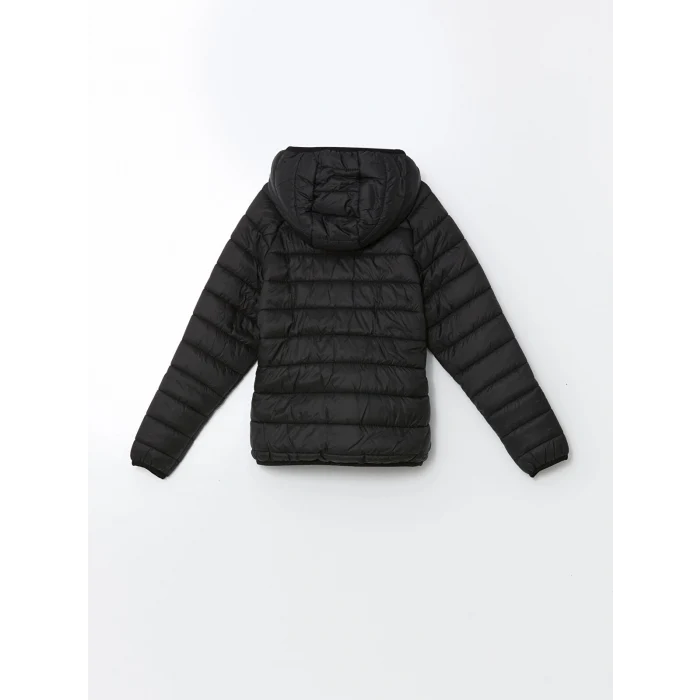 LCW Kids SİYAH Kapüşonlu Erkek Çocuk Şişme Mont