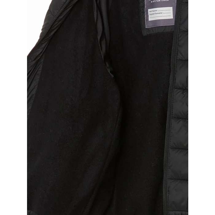 LCW Kids SİYAH Kapüşonlu Erkek Çocuk Şişme Mont