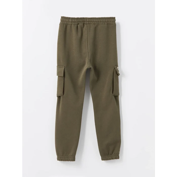 LCW Kids HAKİ Beli Lastikli Erkek Çocuk Kalın Jogger Eşofman Altı