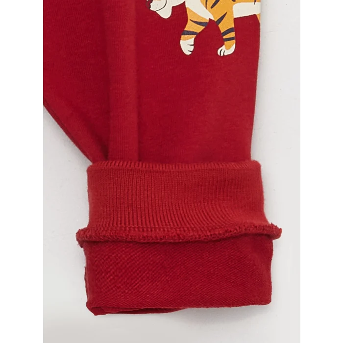 LCW baby KIRMIZI Kreşin Yıldızı Eşofman Altı