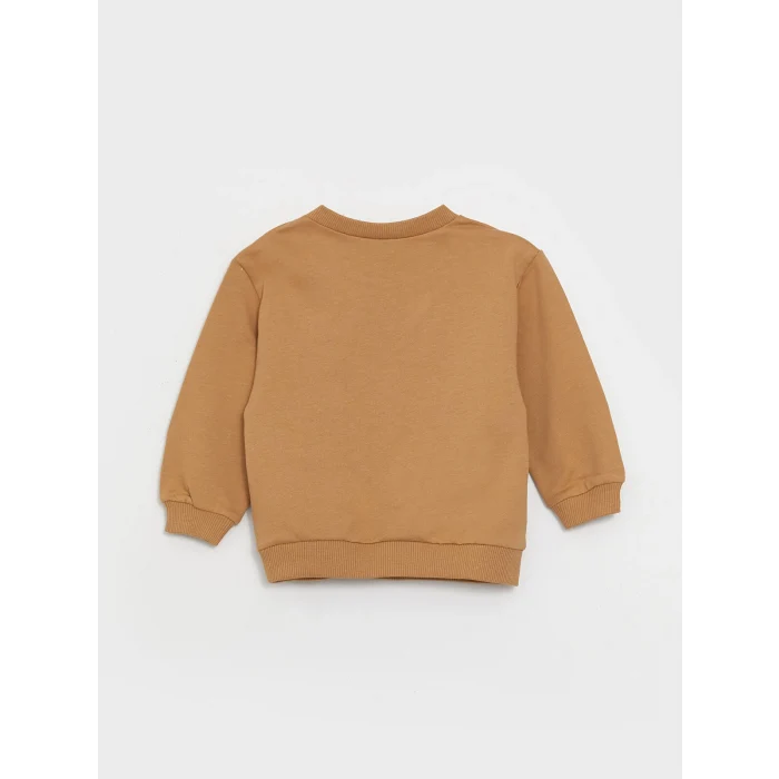 LCW baby SARI Bisiklet Yaka Uzun Kollu Baskılı Erkek Bebek Sweatshirt 2li