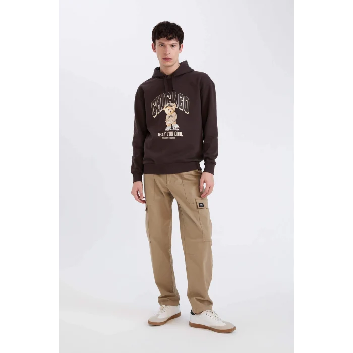 Defacto B4142 Bej Yazlık Kargo Cepli Düz Paça Pantolon