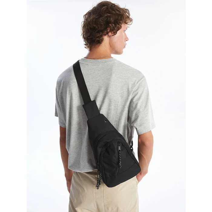 LCW ACCESSORIES SİYAH Düz Erkek Göğüs Çantası