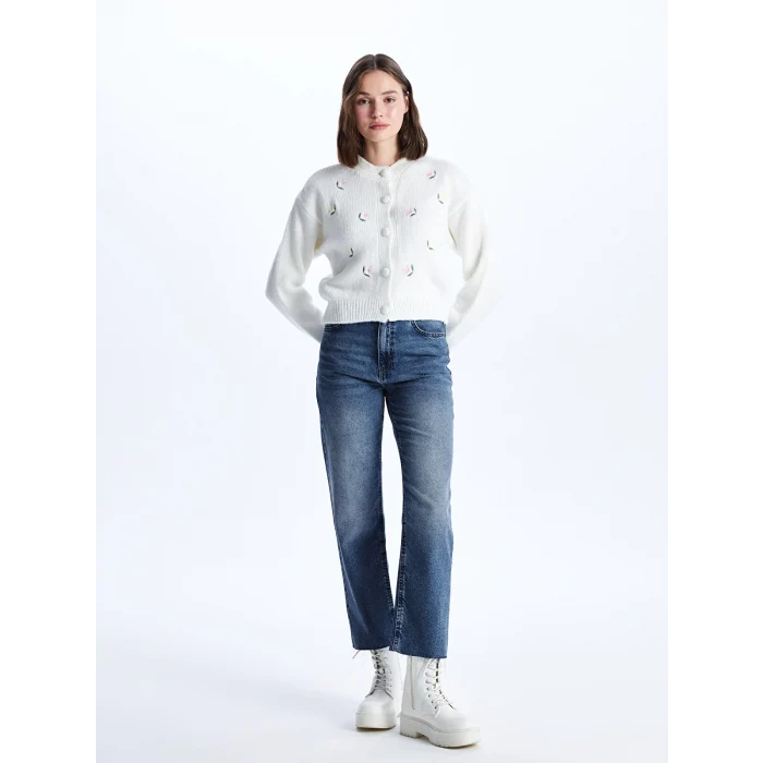 LCW Jeans İNDİGO Straight Fit Kadın Jean Pantolon