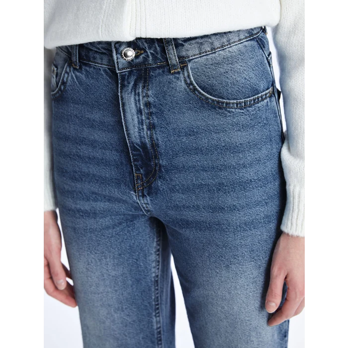 LCW Jeans İNDİGO Straight Fit Kadın Jean Pantolon