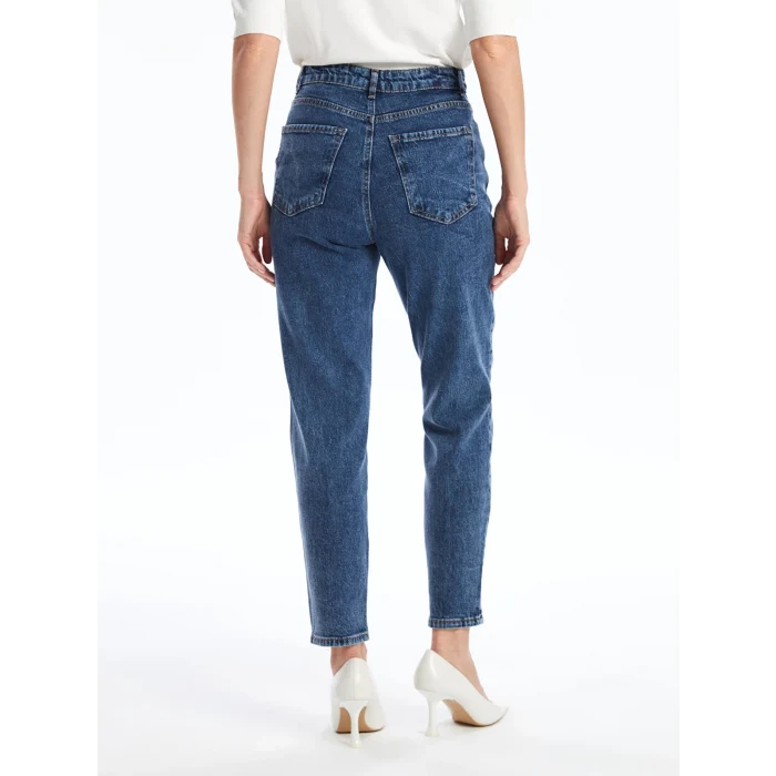 LCW Jeans İNDİGO Mom Fit Kadın Jean Pantolon