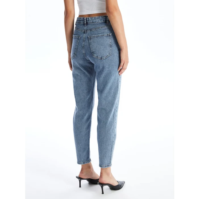 LCW Jeans İNDİGO Mom Fit Kadın Jean Pantolon