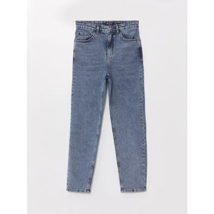 LCW Jeans İNDİGO Mom Fit Kadın Jean Pantolon